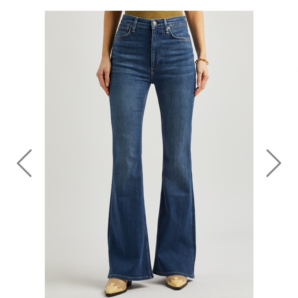 rag & bone Dark Blue Flare Jeans - Picture 3 of 9